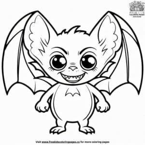 Vampire bat coloring pages