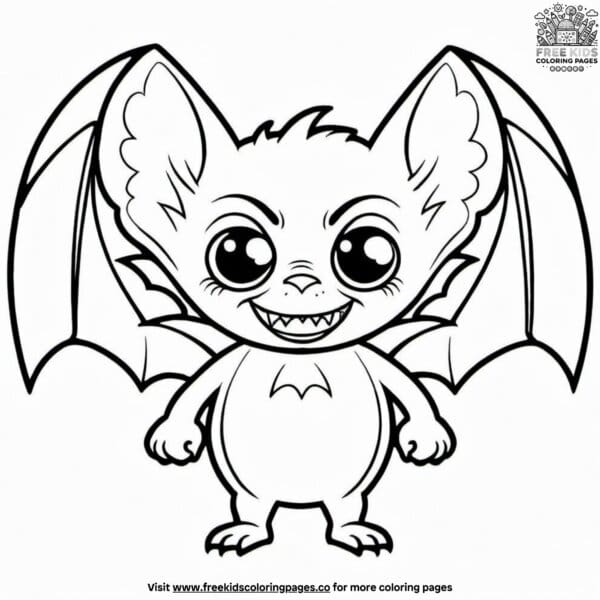 Vampire bat coloring pages