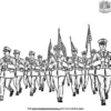 Veterans Marching Coloring Pages