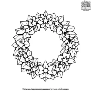 Veterans memorial wreath coloring pages