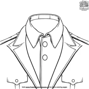 Veterans uniform collar coloring pages