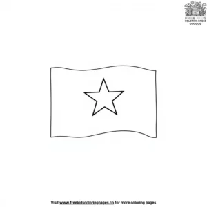 Vietnam Flag Coloring Pages