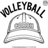 Volleyball Coach Hat Coloring Pages