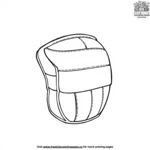 Volleyball Elbow Pad Coloring Pages