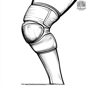 Volleyball Knee Pads Coloring Pages