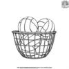 Volleyball Practice Ball Basket Coloring Pages