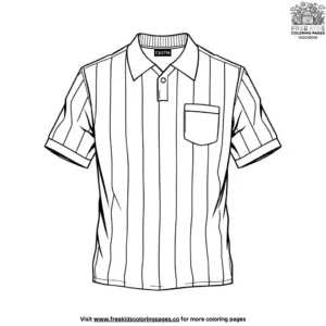 Volleyball Referee Shirt Coloring Pages