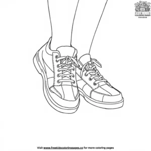 Volleyball Shoes Coloring Pages