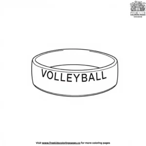 Volleyball Wristband Coloring Pages