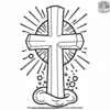 Waterdrop and Cross Coloring Pages