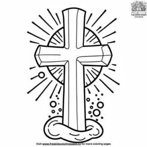 Waterdrop and Cross Coloring Pages