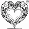 Wedding Hearts Coloring Pages