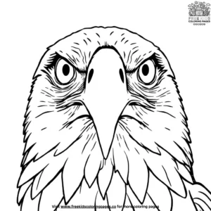 Wild eagle eyes coloring pages