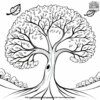 Wind Blowing Through a Tree Coloring Pages