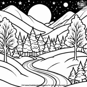 Winter Dreams Coloring Pages