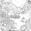 Winter Garden Wonderland Coloring Pages