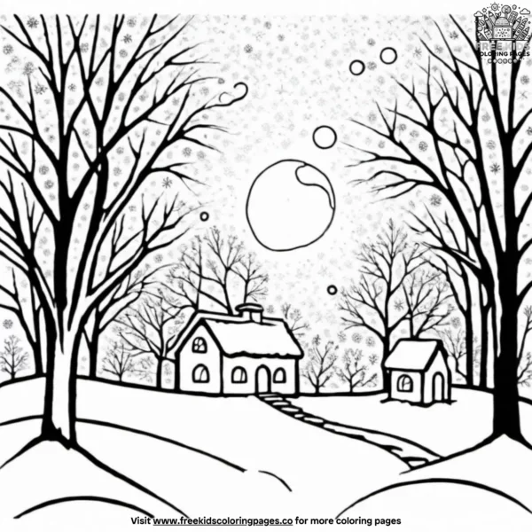 Winter hope coloring pages