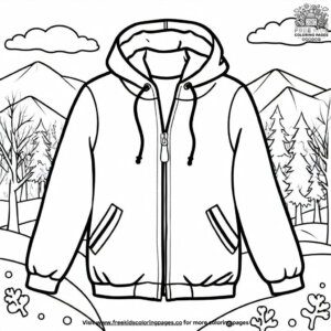 Winter Jacket Coloring Pages