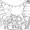 Winter Party Coloring Pages