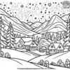 Winter Stars Coloring Pages