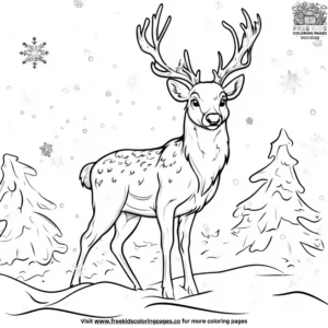 Winter Wildlife Adventures Coloring Pages