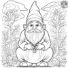 Wise Gnome Coloring Pages