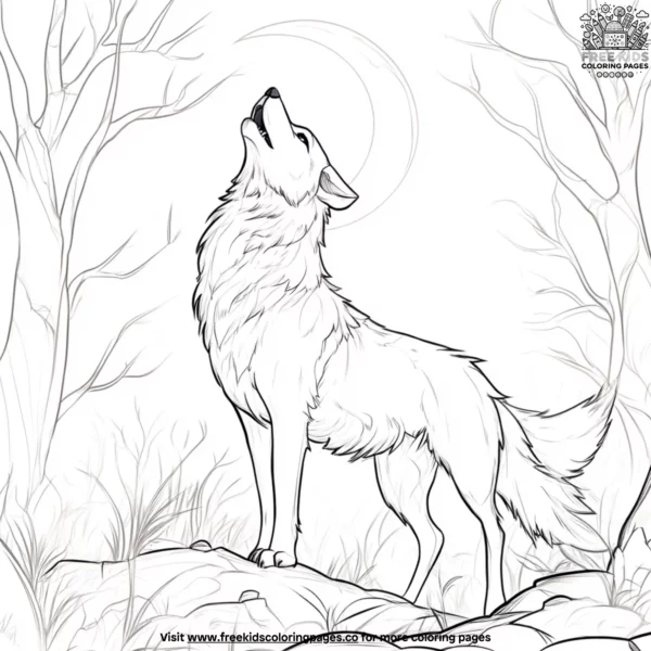 Wolf spirit coloring pages