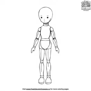 Wooden Doll Coloring Pages