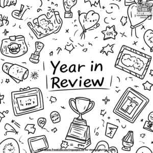 Year Review Coloring Pages