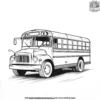 Yellow Bus Coloring Pages