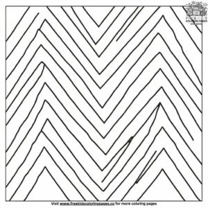 Zigzag Pattern Coloring Pages