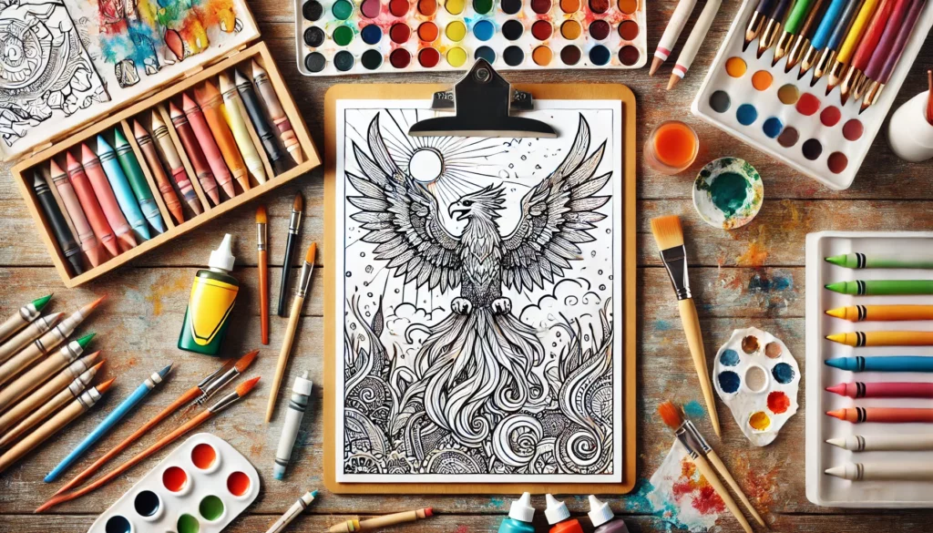 Eagle coloring pages 5