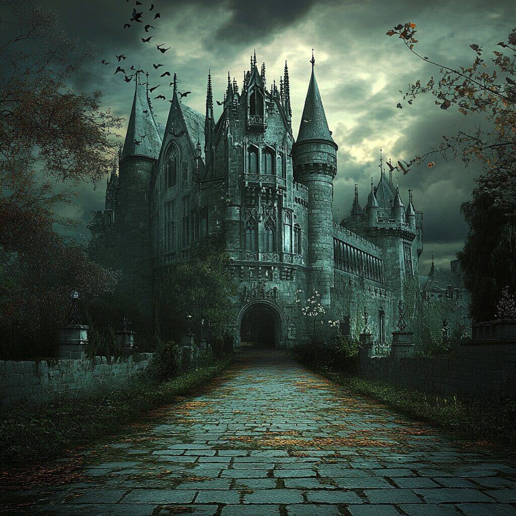A kid friendly/childlike image of a kid friendly castle