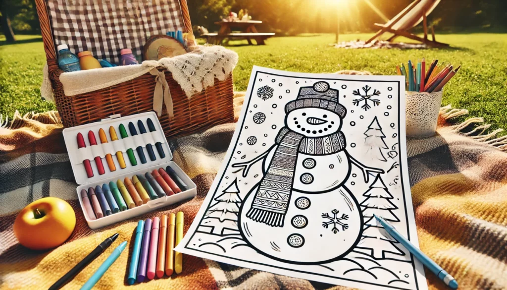 Winter coloring pages 3