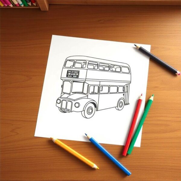 21+ Cool Bus Coloring Pages