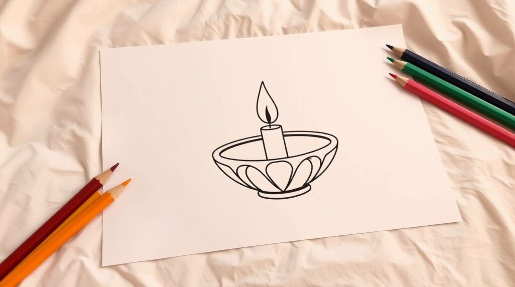 Diwali coloring pages 1