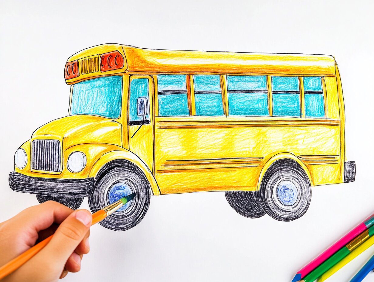 School bus coloring pages 1 School bus coloring pages 1
