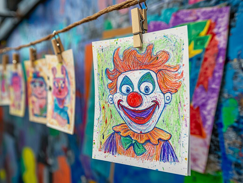 Clown coloring pages 1