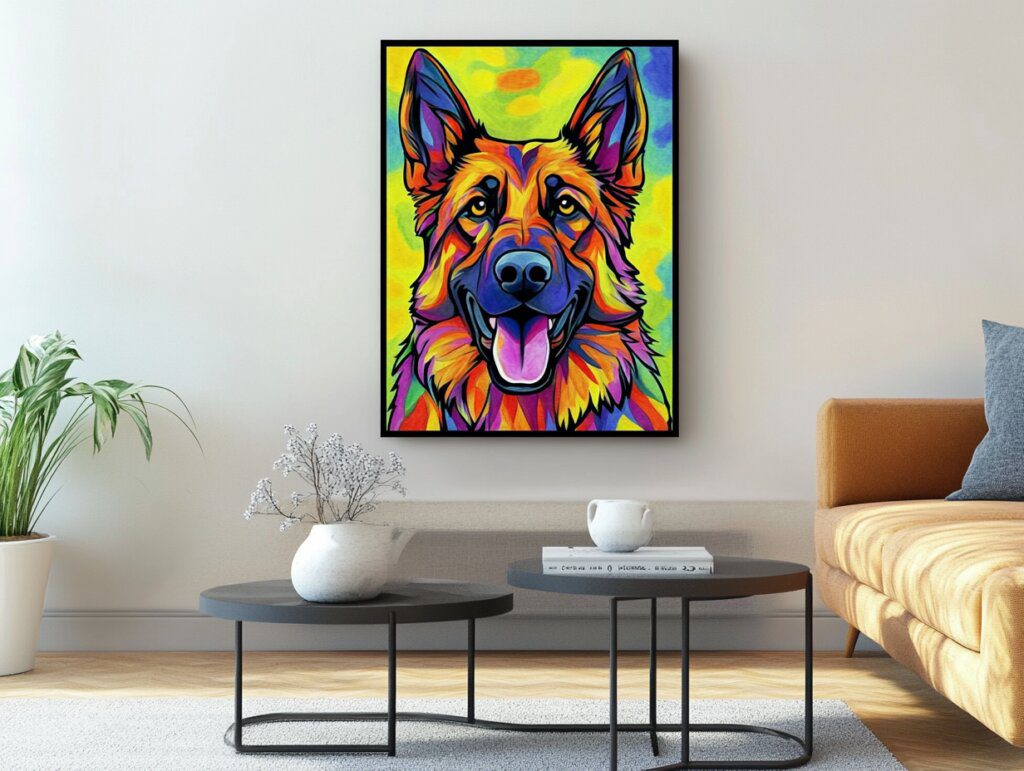 German shepherd coloring pages 2