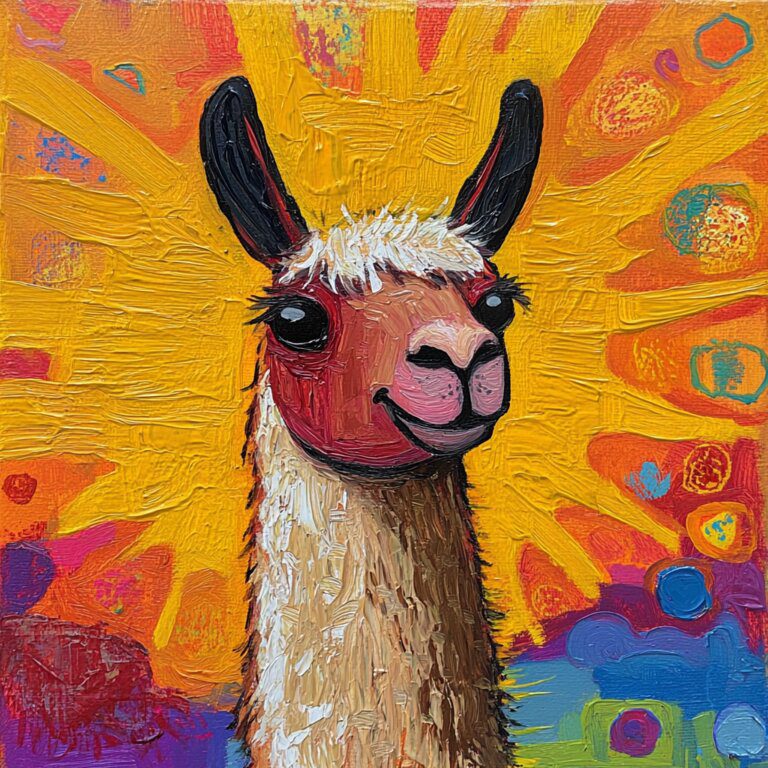 Llama coloring pages